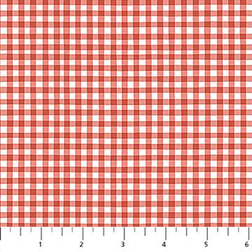 Quack Quack Moo Gingham Red & White - 27822 - 24 - Northcott Fabrics - Nebraska Quilt Company - F2402081