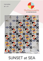 Quiltachusetts Sunset at Sea Quilt Pattern - Nebraska Quilt Company - PUB09091