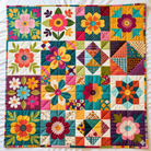 Quilted Flowers Puzzle 500 Pieces - Nebraska Quilt Company - N262033