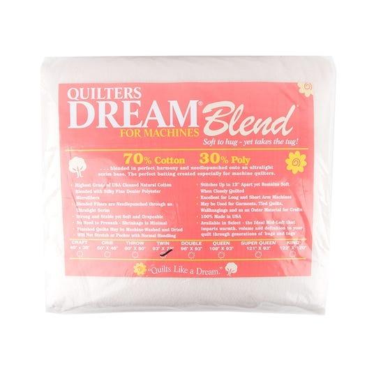 Quilters Dream 70/30 Select Batting 72" x 93" Twin Cream. - Nebraska Quilt Company - BB06899