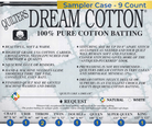 Quilters Dream Natural Cotton Request Batting Sampler Case 9 Pieces - Nebraska Quilt Company - BC9N3SAM