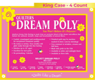 Quilters Dream Poly Select Batting King Case 4 Pieces - Nebraska Quilt Company - BC4P4K