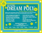 Quilters Dream White Poly Request Batting 108" x 93" Queen - Nebraska Quilt Company - NB00037