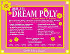 Quilters Dream White Poly Select Batting 96" x 93" Double - Nebraska Quilt Company - BB2502028