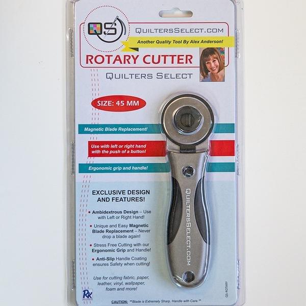 Quilter's Select 45mm Deluxe Rotary Cutter - Nebraska Quilt Company - NQS-ROTARY2