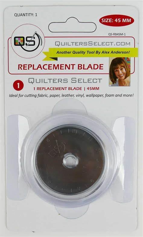 Quilter's Select 45mm Rotary Blade Replacement Pack 1 Ct - Nebraska Quilt Company - NQS-RB45M-1