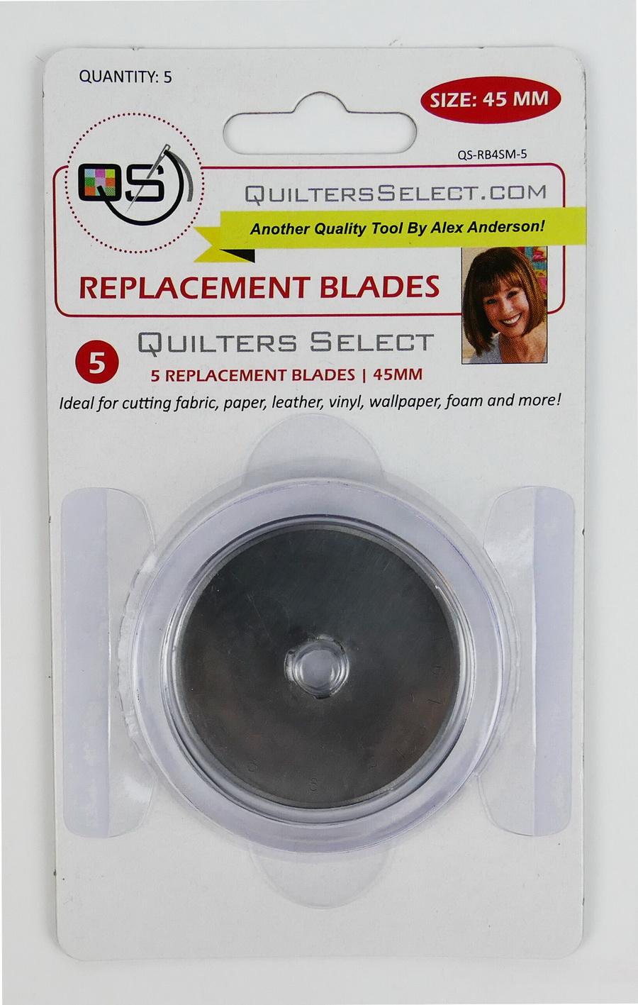 Quilter's Select 45mm Rotary Blade Replacement Pack 5Ct - Nebraska Quilt Company - NQS-RB45M-5