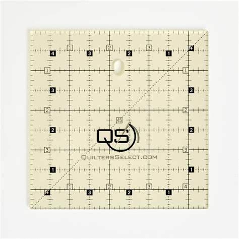 Quilter's Select Ruler 4.5" x 4.5" - Nebraska Quilt Company - NQS-RUL45