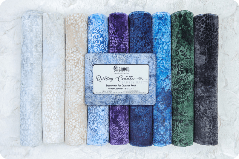 Quilting Cuddle Fat Quarter Pack Stonewash 10 Pieces - Nebraska Quilt Company - PC261809