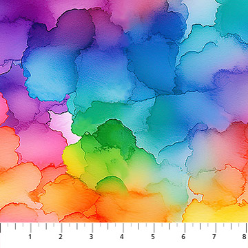 Radiant Rhapsody Cloudy Wash Multi - Nebraska Quilt Company - F261383
