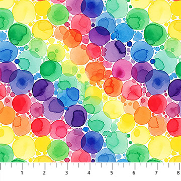 Radiant Rhapsody Diagional Dots Multi - Nebraska Quilt Company - F261387