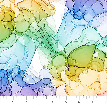 Radiant Rhapsody Fluid Multi - Nebraska Quilt Company - F261384