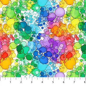 Radiant Rhapsody Splattered Multi - Nebraska Quilt Company - F261385
