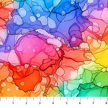 Radiant Rhapsody Spotted Multi - Nebraska Quilt Company - F261380