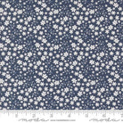 Raspberry Summer Blossom Small Floral Blueberry Dark Blue - 37693 20 - Moda Fabrics - Nebraska Quilt Company - F2401301