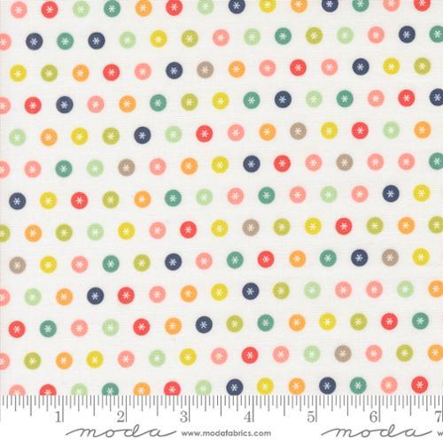 Raspberry Summer Dots Cloud Multi - 37692 11 - Moda Fabrics - Nebraska Quilt Company - Raspberry Summer Dots Cloud Multi - 37692 11 - Moda Fabrics