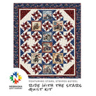 Ride with the Stars Quilt Kit featuring Stars, Stripes & Steel - Nebraska Quilt Company - K260840