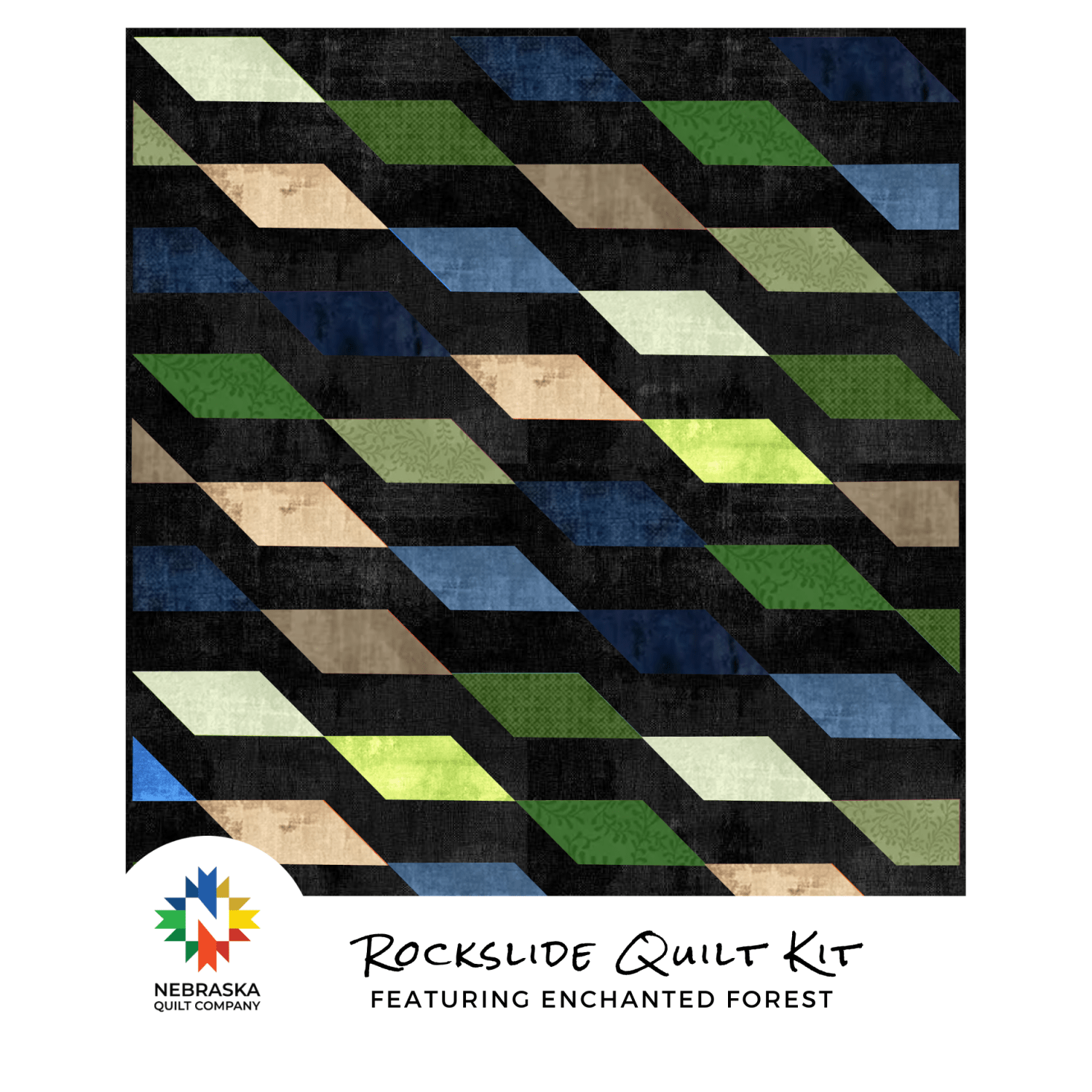 Rockslide Quilt Kit featuring Enchanted Forest - Nebraska Quilt Company - K2401490