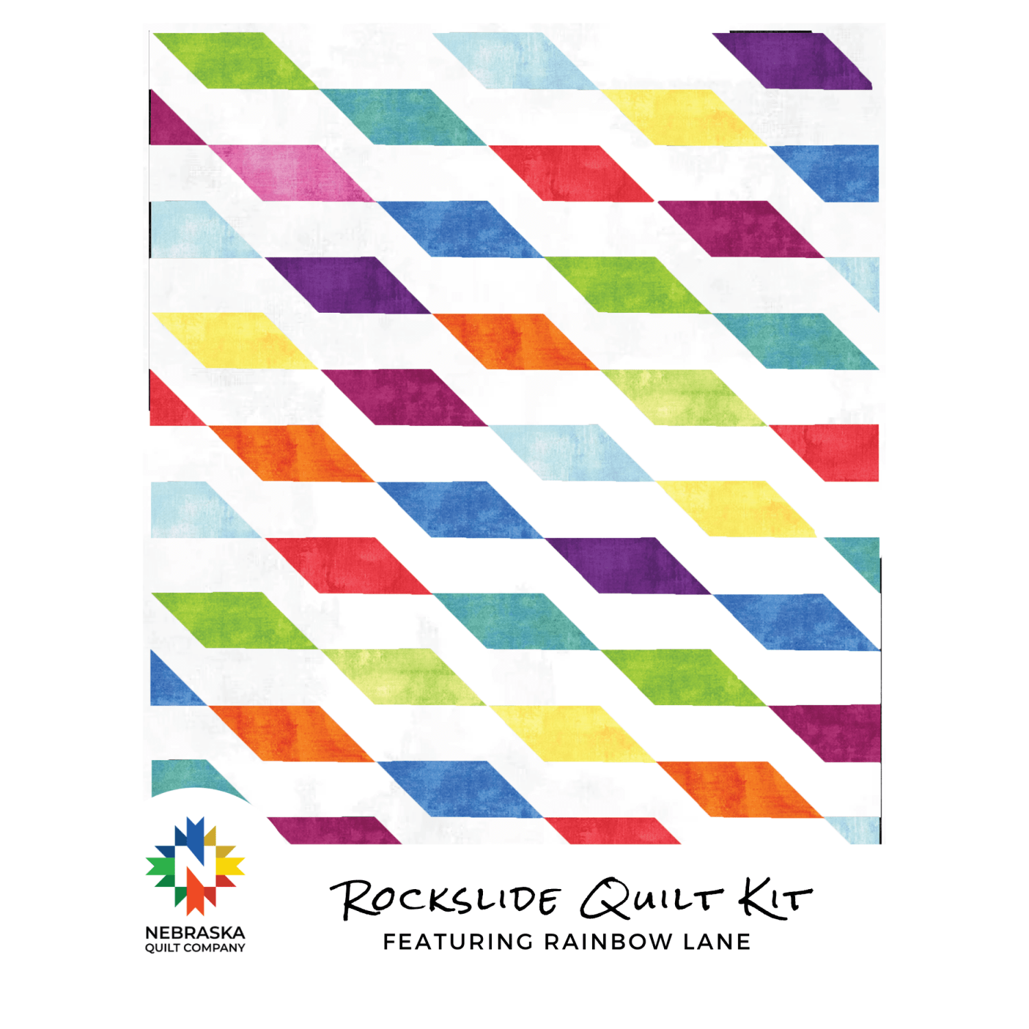 Rockslide Quilt Kit featuring Rainbow Lane - Nebraska Quilt Company - K2401489