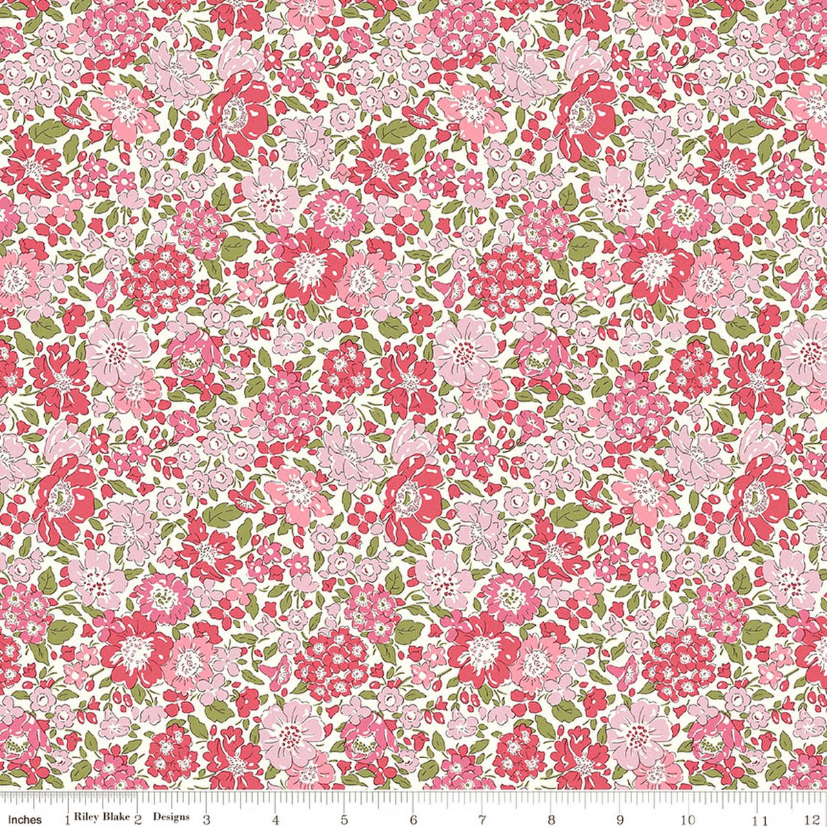 Romantic Florals Glen Lyon Blooms C Pink - 01667531C - Riley Blake Designs - Nebraska Quilt Company - F261538