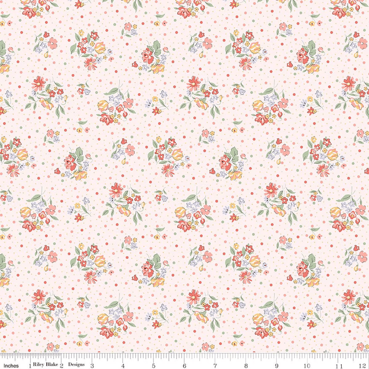 Romantic Florals Molly Rose A Pink - 01667532A - Riley Blake Designs - Nebraska Quilt Company - F261542