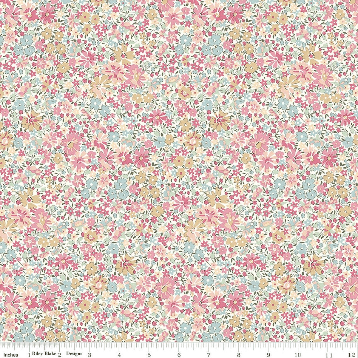 Romantic Florals Velasco Meadow B Multi - 01667533B - Riley Blake Designs - Nebraska Quilt Company - F261534