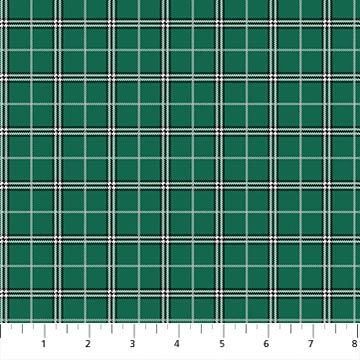 Rudolph The Red-Nosed Reindeer Plaid Spruce Green - RD1009-77 - Northcott Fabrics - Nebraska Quilt Company - F261501
