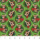 Rudolph The Red-Nosed Reindeer Rudolph Wreath Green - RD1002-73 - Northcott Fabrics - Nebraska Quilt Company - F261493