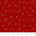 Rudolph The Red-Nosed Reindeer Snow Dark Red - RD1010-26 - Northcott Fabrics - Nebraska Quilt Company - F261502