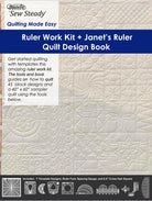 Ruler Work Kit LOW Shank Sampler Set 8.5 Cross Hair WK - Nebraska Quilt Company - N15165