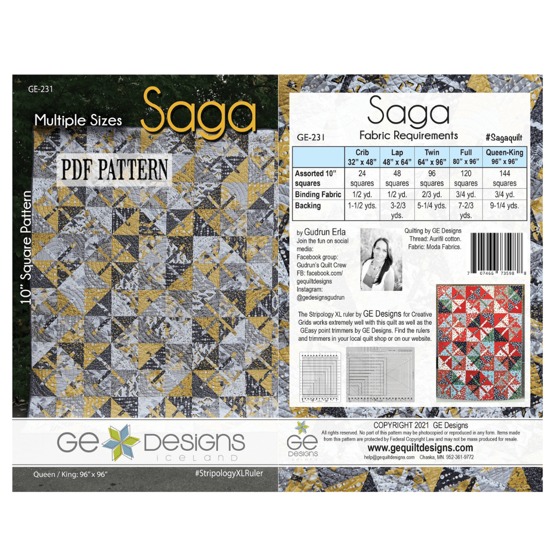 Saga Quilt Pattern - Nebraska Quilt Company - PUB2403188