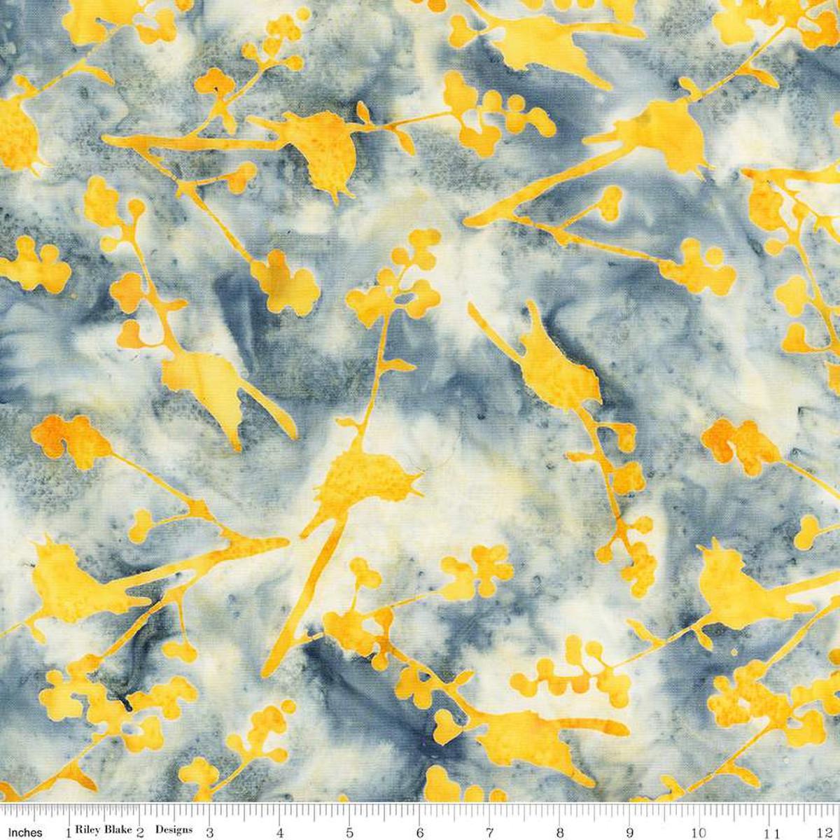 Sassy and Tweet Birds and Sprigs Golden Glory - BT23091 - 265 - Riley Blake Designs - Nebraska Quilt Company - F2401226