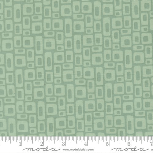 Scenery Marshmallow Geometrics Dusty Jade - 51273 18 - Moda Fabrics - Nebraska Quilt Company - F261320