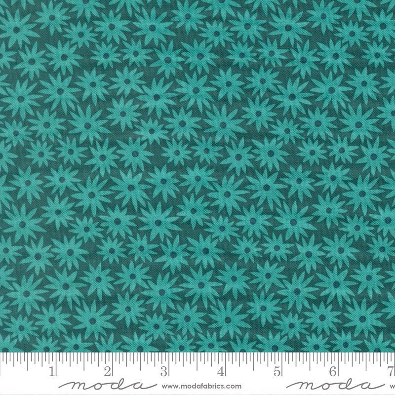 Scenery Sedum Small Floral Dark Teal - 51270 17 - Moda Fabrics - Nebraska Quilt Company - F261310