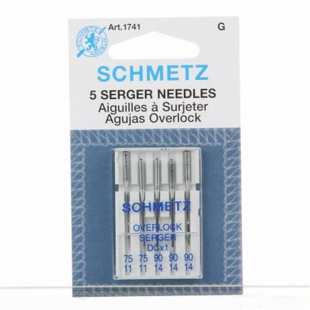 Schmetz Serger/Overlocker DCx1 Machine Needles Sizes 11/75 & 14/90 - Nebraska Quilt Company - N2403296
