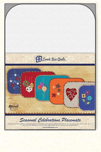 Seasonal Celerations with 4 Placemats for Machine Embroidery - Nebraska Quilt Company - PUB261236