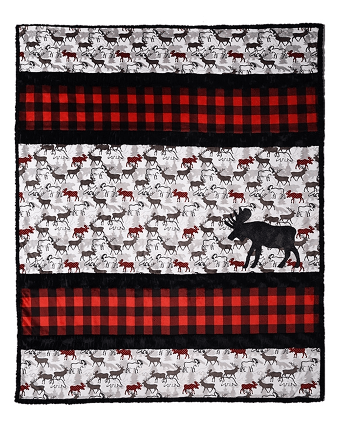 Sensational Strips Cuddle® Kit A 'Moose' D - Nebraska Quilt Company - Sensational Strips Cuddle® Kit A 'Moose' D