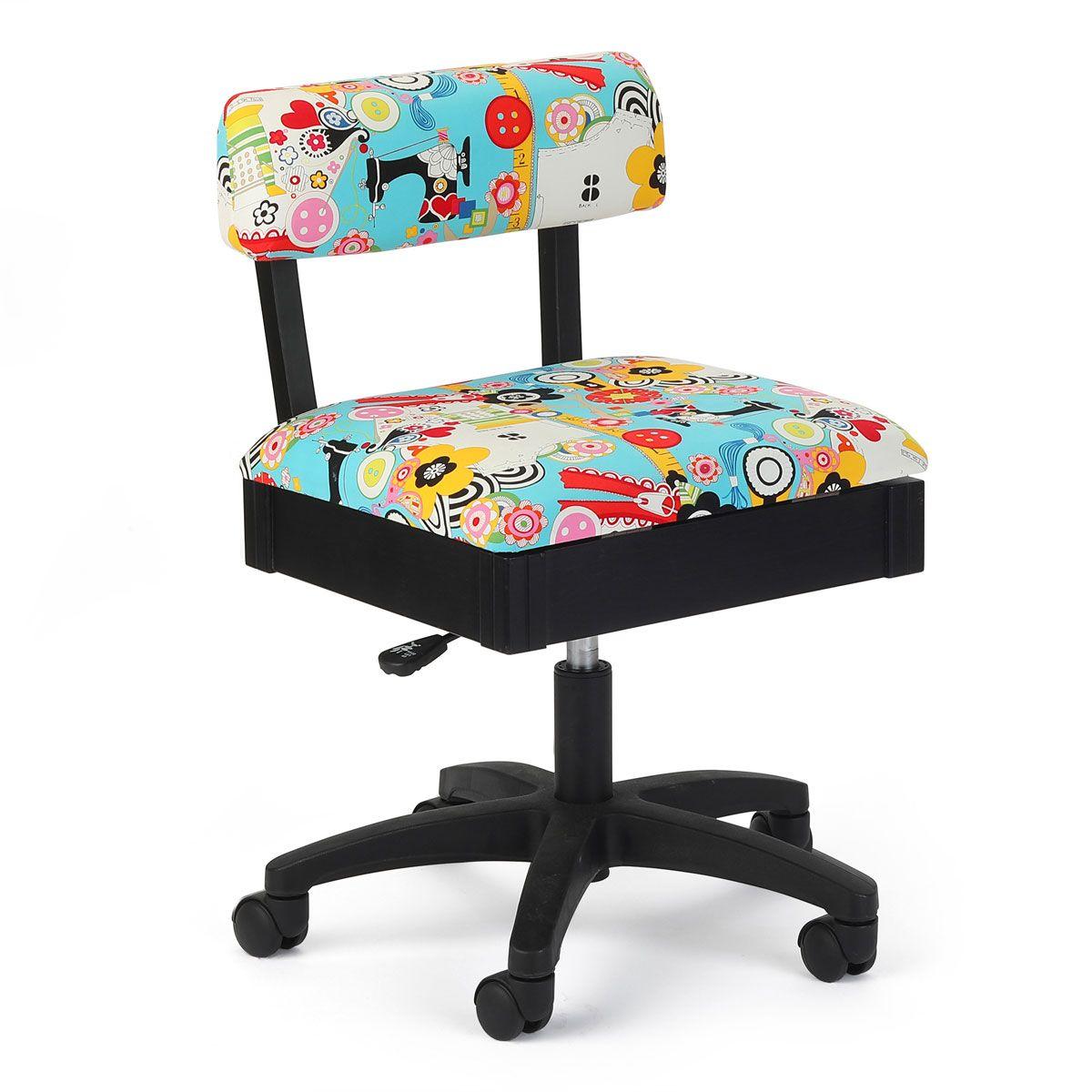 Sew Now Sew Wow Hydraulic Sewing Chair - Nebraska Quilt Company - SCCH6880