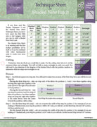 Shaded Nine Patch Technique Sheet - Nebraska Quilt Company - PUB2400229