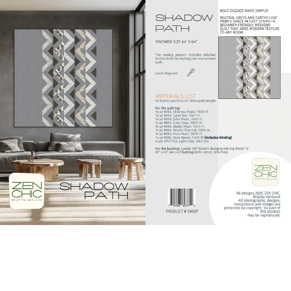 Shadow Path Quilt Pattern - Nebraska Quilt Company - PUB260358
