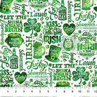 Shenanigans Words White - DP28635 - 10 - Northcott Fabrics - Nebraska Quilt Company - F251540