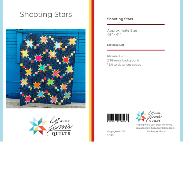 Shooting Stars Quilt Pattern - Nebraska Quilt Company - PUB260177
