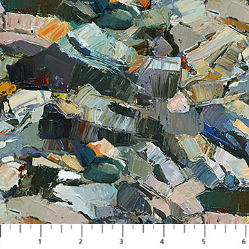 Silent Lake Rocks Gray - DP27256 - 94 - Northcott Fabrics - Nebraska Quilt Company - F08698