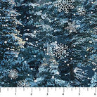 Silent Night Trees Snowy - 1 Yard Cut - Verified! - Nebraska Quilt Company - F04453