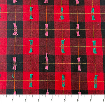 Silver Lining Presents Portrait Black - WAMT113-99L - Northcott Fabrics - Nebraska Quilt Company - F261348