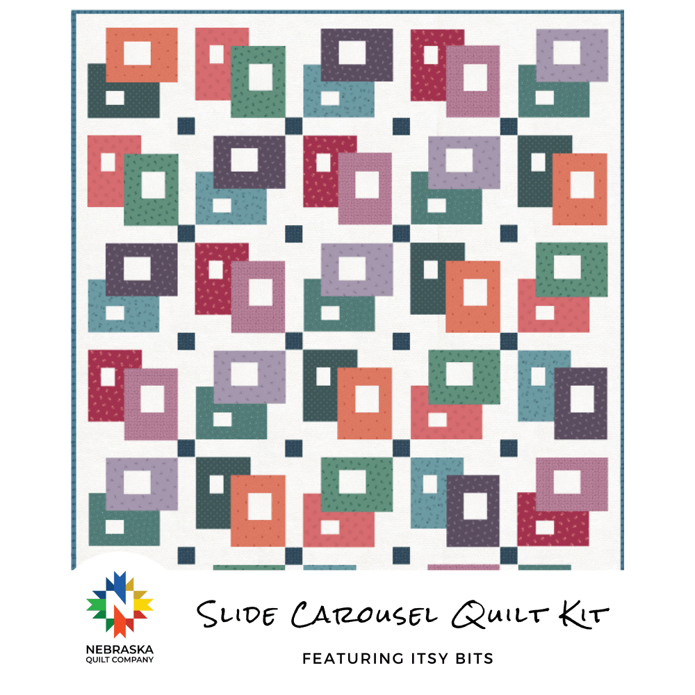 Slide Carousel Quilt Kit Featuring Itsy Bits - Nebraska Quilt Company - K251580