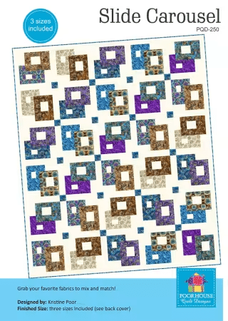 Slide Carousel Quilt Pattern - Nebraska Quilt Company - PUB251405
