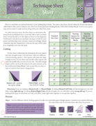 Sliver Technique Sheet - Nebraska Quilt Company - PUB09570