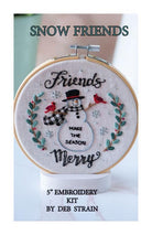 Snow Friends Embroidery Kit - Nebraska Quilt Company - HE260476