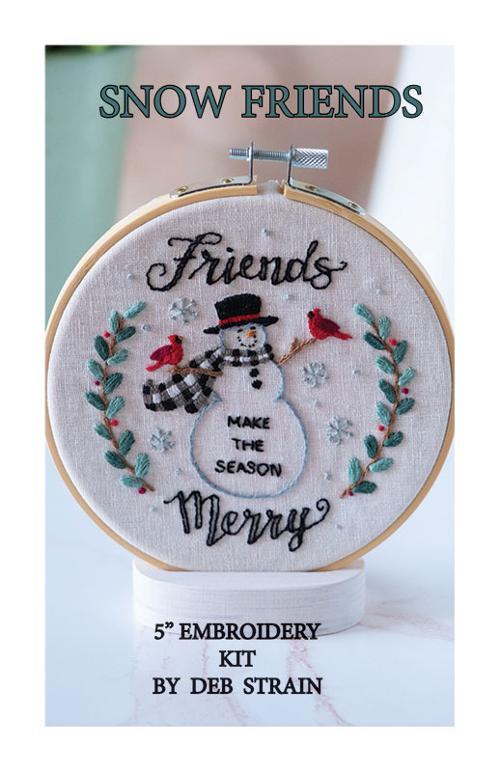 Snow Friends Embroidery Kit - Nebraska Quilt Company - F260476